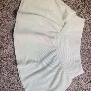 Shein Girls loose fit high waisted white skirt